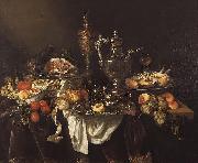 Abraham van Beijeren Banquet still life oil painting artist